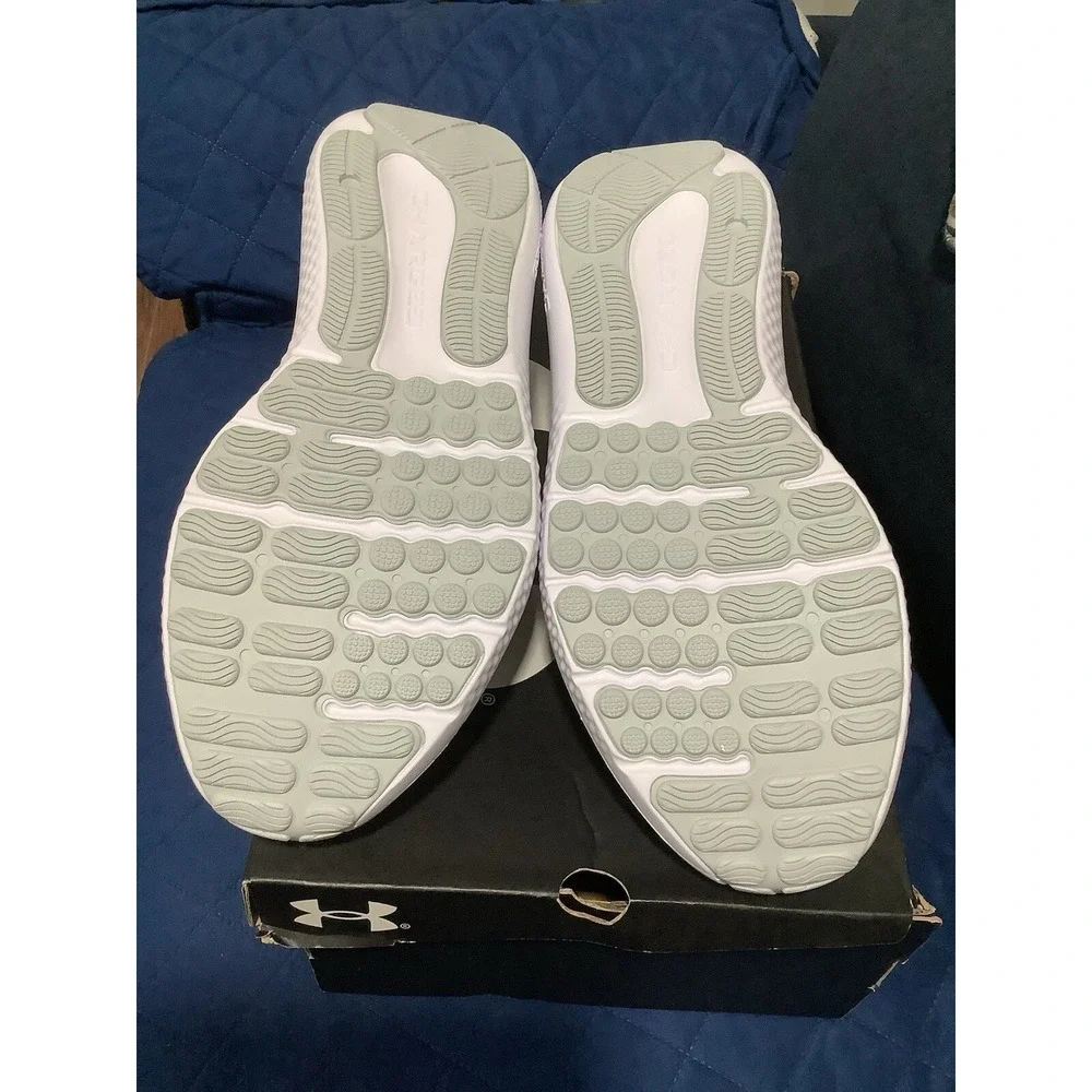 Under Armour Mens Charged Surge 4 3027000-100 White Running Shoes Sneakers 13